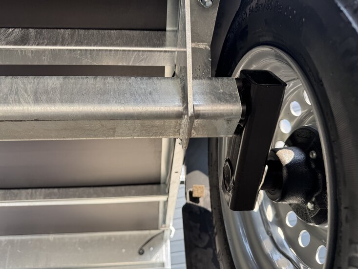 Bakwagen kipdissel 257x132cm - 750kg - ongeremd