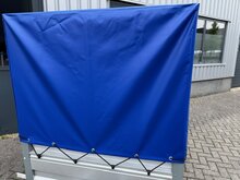208x114cm Enkelas aanhangwagen met huif 120cm met GRATIS OPTIE-PAKKET en COC