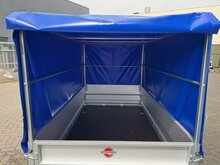 208x114cm Enkelas aanhangwagen met huif 120cm met GRATIS OPTIE-PAKKET en COC
