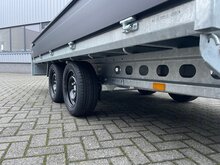 Plateauwagen geremd 503x202cm - 3500kg - met alu borden 30cm - Black Label