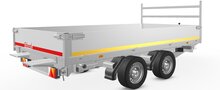 Kipper geremd 330x180cm - 2700kg - met alu borden 30cm - dubbelas - Rijplaten en steunpoten