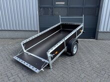 Bakwagen kipdissel 257x132cm - 750kg - ongeremd