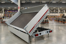 Kipper geremd 406x200cm - 3500kg - met alu borden 30cm - dubbelas 