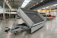 Kipper geremd 406x200cm - 3500kg - met alu borden 30cm - dubbelas 