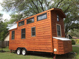 Tiny House dubbelas trailer met platform afmeting 542x244cm en 3500kg as._