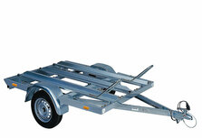 Ongeremde motortrailer type MT van Stema compleet met oprijplaat. Ongeremde motortrailer type MT van Stema compleet met oprijplaat.