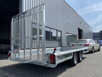 Machinetransporter 400x190cm - 3500kg dubbelas Machinetransporter 400x190cm - 3500kg dubbelas
