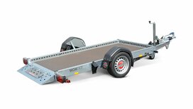 251x128cm afzinkbare WOM XT motoraanhangwagen met 1000kg as. 251x128cm afzinkbare WOM XT motoraanhangwagen met 1000kg as.