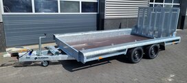 Machinetransporter 400x180cm - 2700kg - dubbelas Machinetransporter 400x180cm - 2700kg - dubbelas