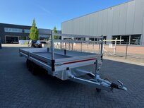 514x208cm dubbelas 2000kg - 2700kg - 3500kg geremde plateauwagen 514x208cm dubbelas 2000kg - 2700kg - 3500kg geremde plateauwagen