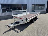 414x188cm dubbelas 2000kg - 2700kg - 3500kg geremde plateauwagen 414x188cm dubbelas 2000kg - 2700kg - 3500kg geremde plateauwagen